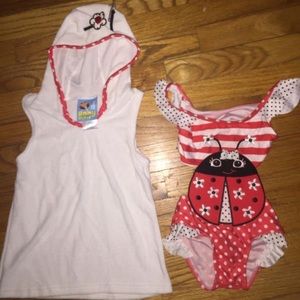 Lady Bug Baby 12 months Bathing Suit